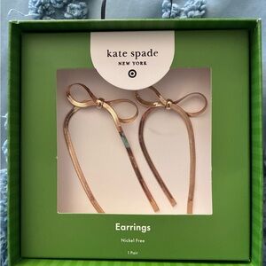 Kate Spade Gold Ribbon Earrings